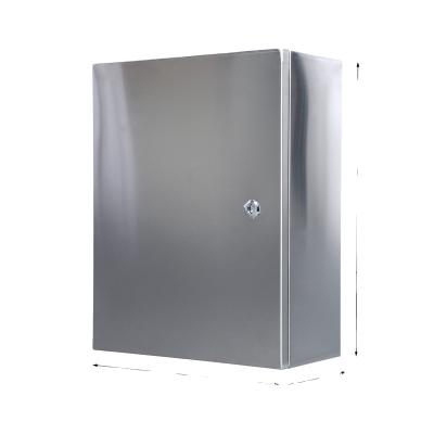 China 304 IP65 Stainless Steel Metal Indoor/Outdoor Waterproof Dustproof Electrical Wall Mounted Distribution Box for sale