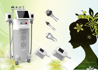 China Cryo + cavitation +RF Multi-functional cryolipolysis slimming machine with 5 handles for sale