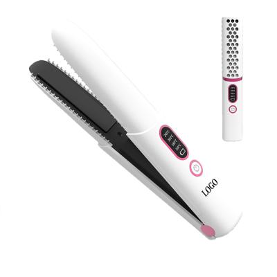 China Hotel New Arrival Cordless Mini Flat Iron Private Label Hair Straightener With Fast Heating for sale