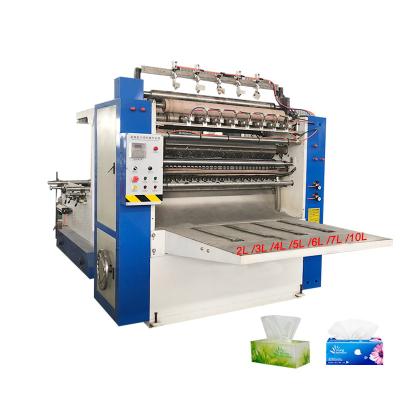 China Small Full Automatic Household Tissue Paper Production Line 6 Facial Tissue Paper Making Machine for sale