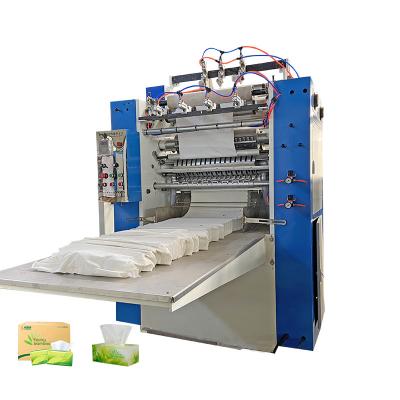 China Cost Effective Household Tissue Paper Production 3 Line Facial Tissue Tissue Paper Making Machine Facial Folding Machine for sale