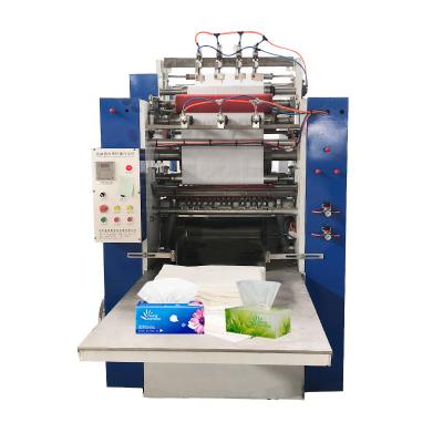 China Household Tissue Paper Production Automatic Tissue Paper Making Machinery Facial Tissue Folding Machine for sale