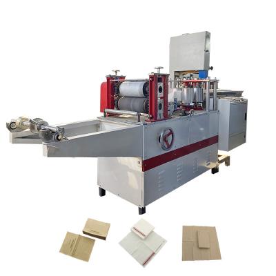 China Household small tissue paper production machine for home business automatic napkin paper making machine paper napkin machine with packing for sale