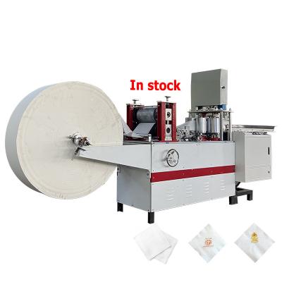 China Automatic Household Tissue Paper Production Color Draw Towel Tissue Paper Machine Napkin Making Machine for sale