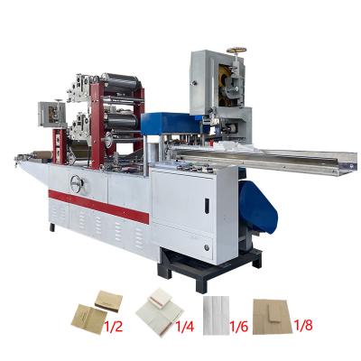 China Small Business Household Tissue Paper Production Machine Ideas Napkin Tissue Paper Folding Cutting Napkin Making Machine for sale