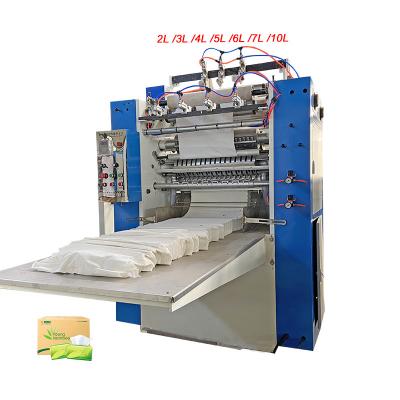 China Tissue Paper Production Household Tissue Paper Folder Tissue Paper Making Equipment V Fold Type Facial Tissue Deep Embossing Machine Facial Product Paper Making Machine for sale