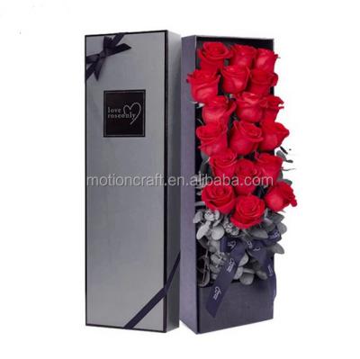 China Other high quality rectangle flower gift box with lid, small MOQ, 2boxes/set for sale