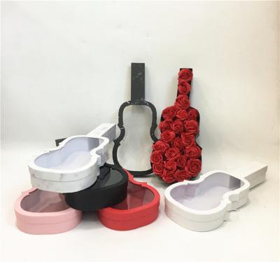 China Other Wholesale Special Packaging Box Gift Paper Flower Design Guitar Small MOQ Cheap Price for sale