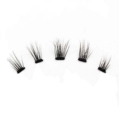 China 5 Magnetic Lashes 3D Group Magnetic Lash Group Eyeliner Magnetic Anchor Wick Lashes Lashes Custom Volume Wick Box for sale