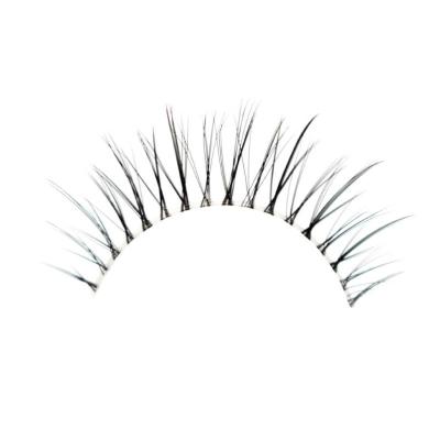 China Customized Logo Lash Vendor Silk Lashes Clear Strip Eyelashes Clear Silk Lash Lashes Customized Boxes 3D Eyelashes for sale