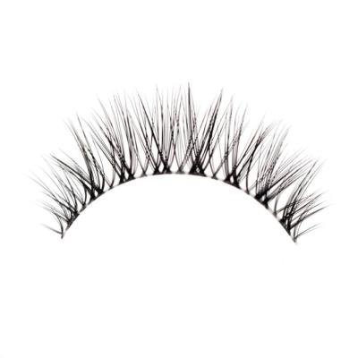 China Customized Logo Lash Vendor Silk Lashes Clear Strip Eyelashes Clear Silk Lash Lashes Customized Boxes 3D Eyelashes for sale