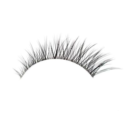 China Customized Logo Lash Vendor Silk Lashes Clear Strip Eyelashes Clear Silk Lash Lashes Customized Boxes 3D Eyelashes for sale