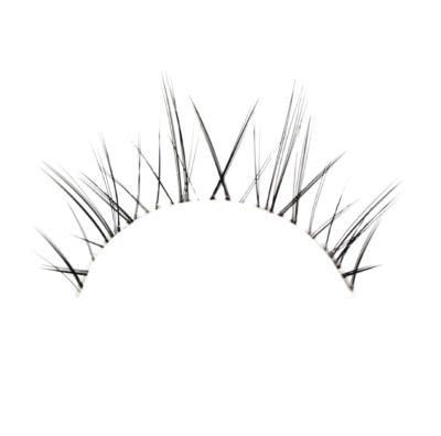 China Customized Logo Lash Vendor Silk Lashes Clear Strip Eyelashes Clear Silk Lash Lashes Customized Boxes 3D Eyelashes for sale