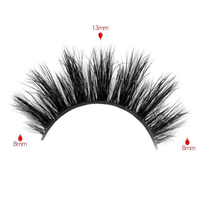 China Natural Long Strip Lashes 3D Lashes Wholesaler Light Faux Mink Whips Box Silk Custom Private Label Lashes Silk Lashes for sale