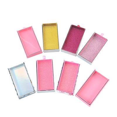 China Clear Strip Eyelash Wick Box Customized Clear Boxes Strip Lashes Silk Lash Customized Silk Eyelashes 3D Logo Lashbox Wick Vendor Eyelashes for sale