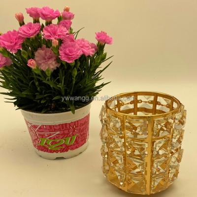 China Hot Selling High Quality Pen Container Wedding Centerpiece Storage Box Spoon Wand Barrel Crystal Candlestick for Home and Office for sale