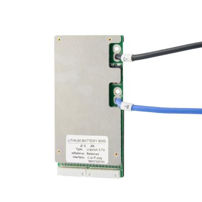 China Electronic Products BMS 20S 30A PCB Temperature Control Common Port Bms 72v Lithium Battery With Balance for sale