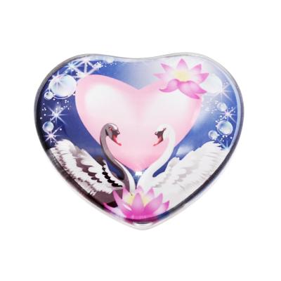 China Shape Hotsale Valentines Day MDF Souvenir Fridge Magnets Custom Tourist Sublimation Crystal Glass Fridge Magnets for sale