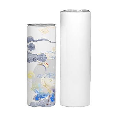 China Viable Wholesale Sublimation Stainless Steel Tumbler 20 oz White Glitter Double Wall Vacuum Tumblers for sale