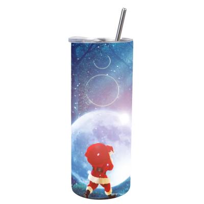 China Maikesub 20oz Lean Lean Tumbler For Christmas Gift Sublimation Blank Stainless Steel Tumbler for sale