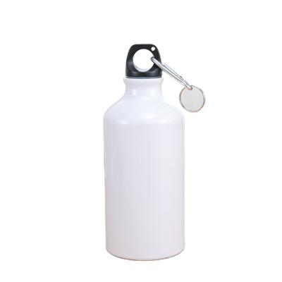 China 750ml Aluminum Water Bottle Viable With Carabiner Sublimation Sports Water Bottle Metal Water Bottle for sale