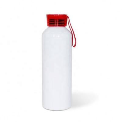 China New Arrival Viable Sublimation Empty 600ml Aluminum Water Bottle With Drawstring for sale