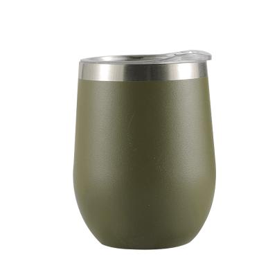 China Sustainable Suitable Price 304 Stainless Steel Interior And Exterior 12 Ounce Vacuum Insulated Wine Tumbler for sale