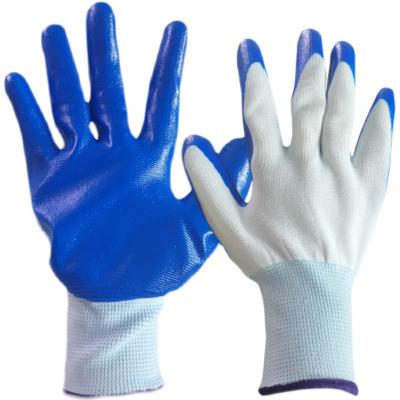 China Blue Safety Anti-Slip High Temperature Resistant Silicone Gloves for sale