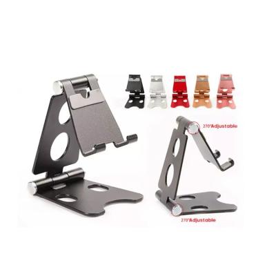 China Original Adjustable Stand Cell Phone Stand Holder For Xiaomi Huawei iPad Metal Tablet Stand Table Desk Cell Foldable Extend Support for sale