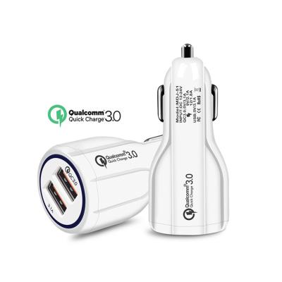 China Quick Charge 3.0 Quick Charge 3.0 Car Charger For Mobile Phone Dual Usb Car Charger Qualcomm QC 3.0 Quick Charging Mini Usb Car Charger Adapter for sale