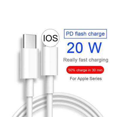 China Cable Type C Charged Fast Charging 20W USB-C Fast Charging Type-C Cable Cord Charger For Pro Mini 12Pro 11 Xs Xr X IOS 12 Max Charging Wire for sale