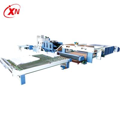 China Hotels Quilt Production Line for Quilt Mattress with Nonwoven Wadding Polyester Fiber for Carding and Packing for sale