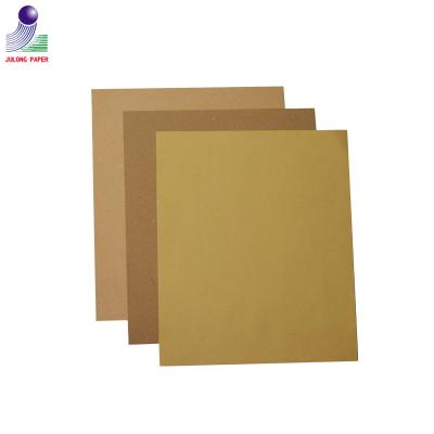 China 100% Recycled Anticurl Pulp Brown Kraft Paper Roll For Packing , Making Bags for sale