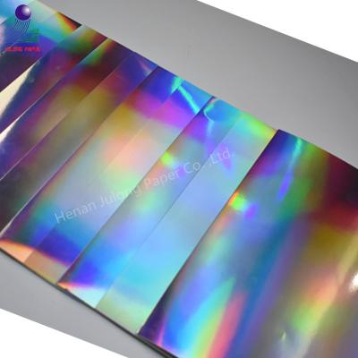 China Anticurvature Colored Holographic Metallic Paper Laminated Coated for sale