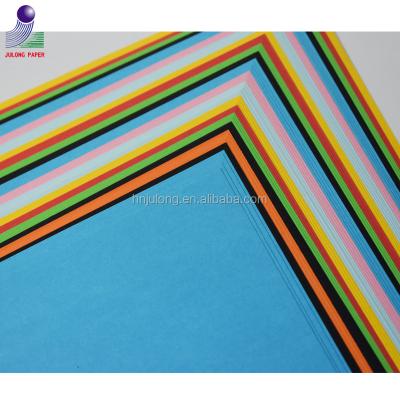 China Anti-curl hot sale ream of colorful paper blue color for gift box packaging for sale