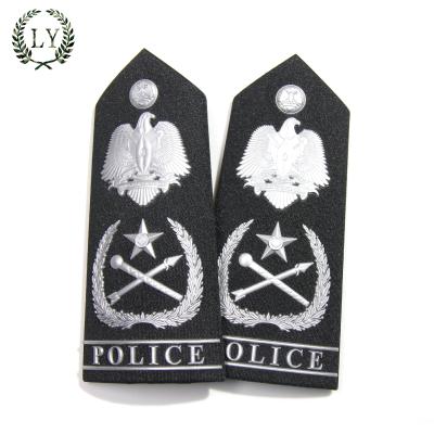 China Light uniform accessories silver military epaulets and shoulder mark for sale