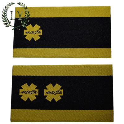 China Wholesale cheap military woven epaulets light factory price royal navy general officer army captain for sale