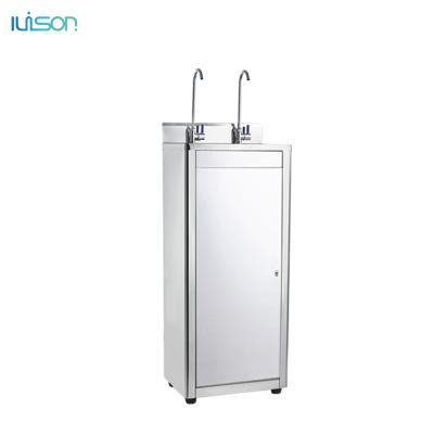 China Outdoor Floor Standing Drinking Water Station Commercial Stainless Steel Hot And Cold Drink Water Dispenser Water Cooler for sale