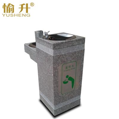 China Outdoor Stone Fountain Stand Pedestal Granite Reverse Osmosis Drinking Station Water Purifier Water Dispenser Machine for sale