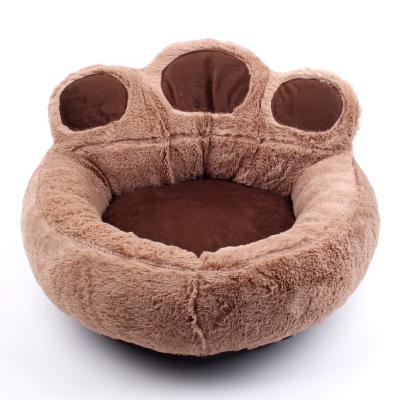 China High Quality Dog Cat Bed Camas De Perros Soft Plush PP Cotton Pet Beds Style Wholesale Solid Custom Made Breathable New for sale