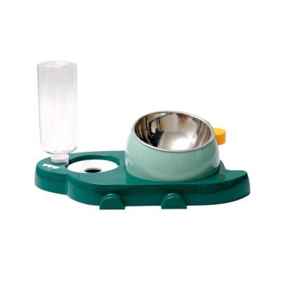 China Viable Kitten Feeder Stainless Steel Cat Bowl Pet Drinker Pet Feeding Bowl Dropshipping Supplier for sale