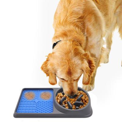 China Viable Dog Silicone Licking Protective Cat Bowl Pet Slow Feeder Bowl Wholesale for sale