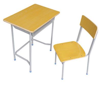 China 2020 New Strong School Furniture Cheap Wooden Classroom Simple Student Desk Chair for sale