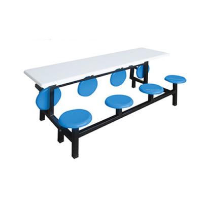 China School sets high quality cheap folding eight seater dining table school funiture stainless steel student desk and chair for sale