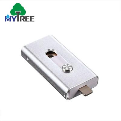 China Plastic Customized Logo And Package Business Gift 3 In 1 One OTG Flash Drive 8 16 32 Gb 8 Gb China USB Pendrive For All Mobile Phones for sale