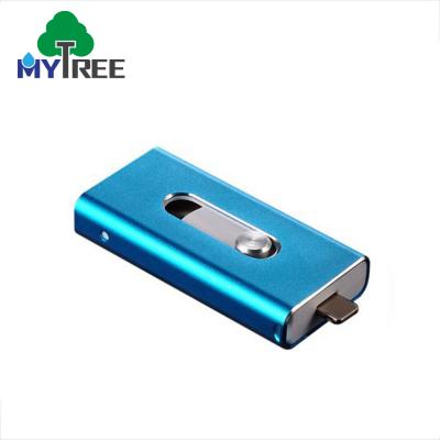 China Rectangle Customized Logo Business Gift 3 in 1 Otg 2 Oriented 4 8 16 32 Gb Usb Outpace Flash Drive for sale