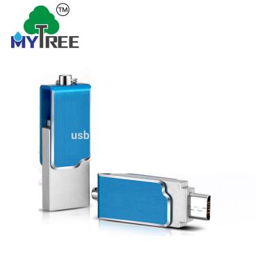 China Rectangle Mytree Multi Color Real Capacity 8GB 16GB Otg Usb Flash Drive For Mobile Phone for sale