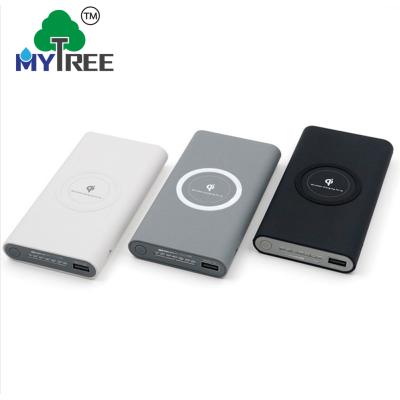 China 2018 Mobile Phone Mytree Treding Product 10000mAh QI Wireless Charger Power Bank For Iphone Samsung for sale