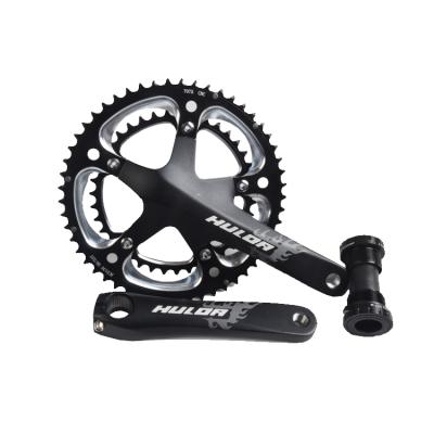 China CNC road bike sprocket crankset sprocket integrated design aluminum alloy bicycle sprocket road bike spare parts double cnc sprocket for sale