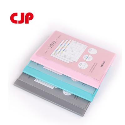 China 2022 High Quality New Design Plastic Cover Notebooks Daily Planner Notebook Custom Printing for sale